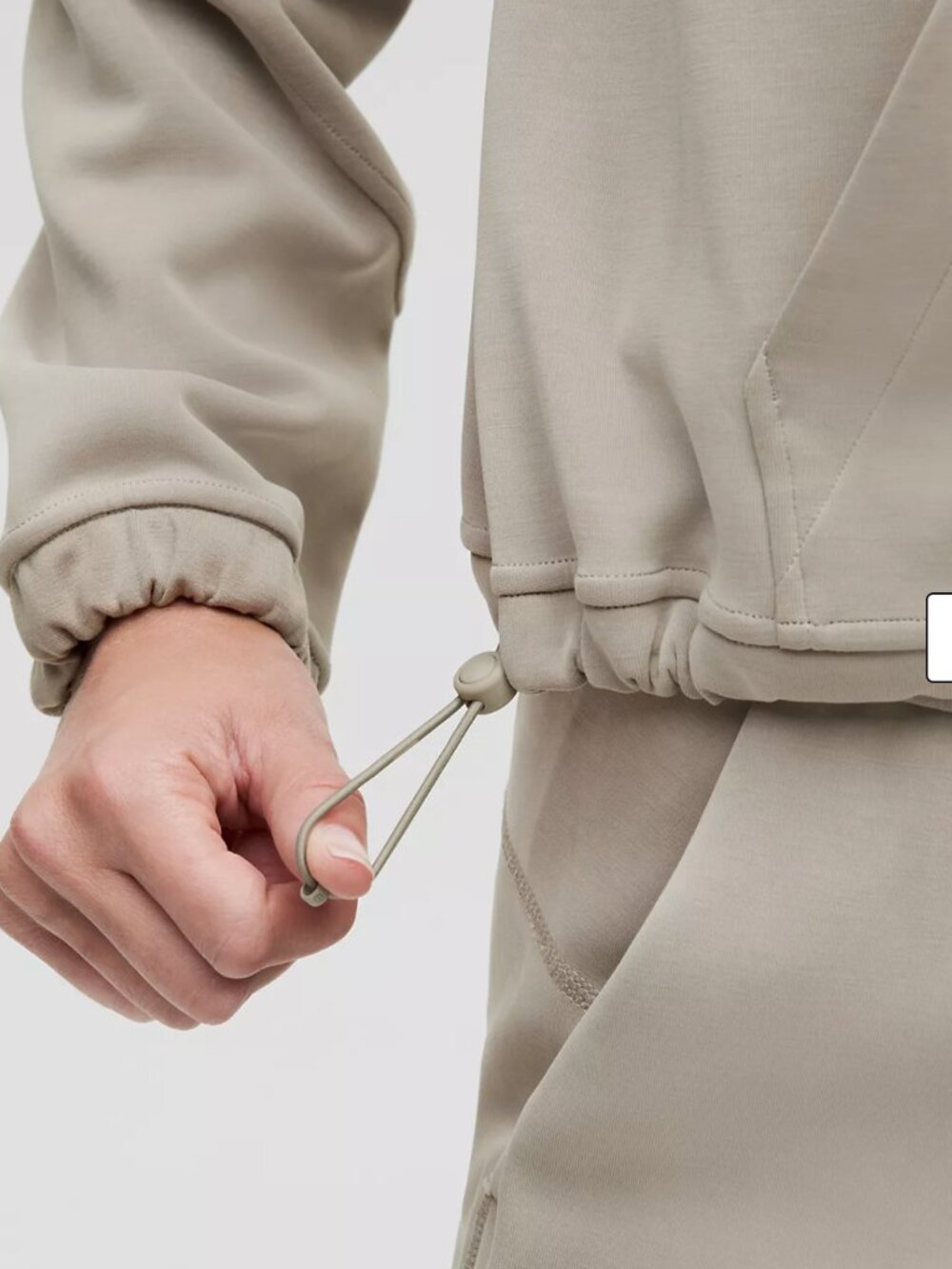 lululemon athletica Half-Zip Pullover Hoodie in Light Taupe - Picture 5 of 5